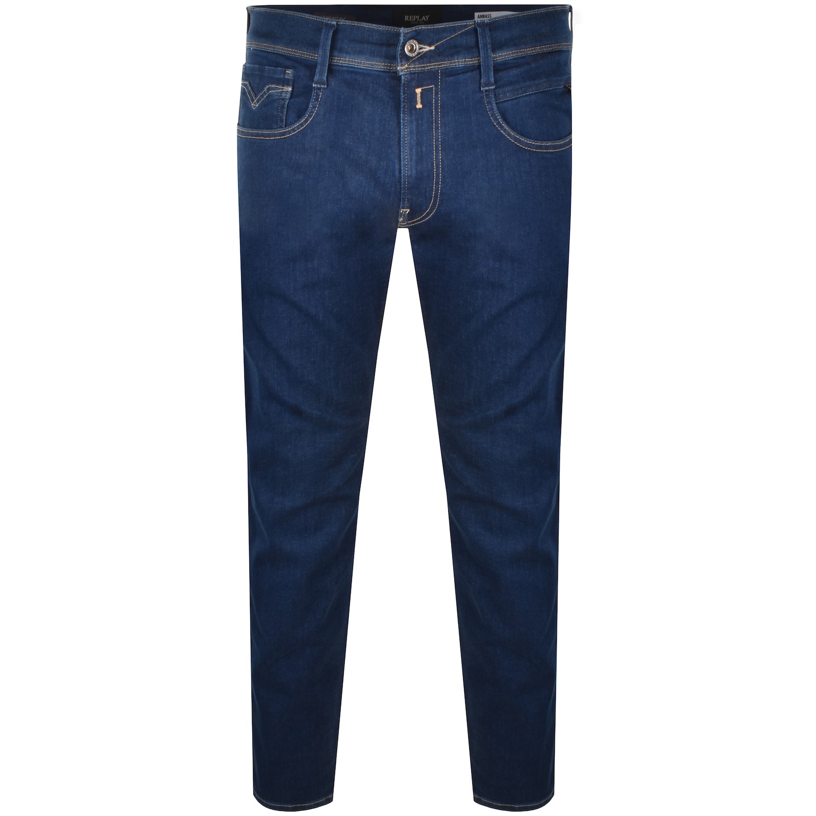 Replay Anbass Slim Fit Jeans Blue In Blue