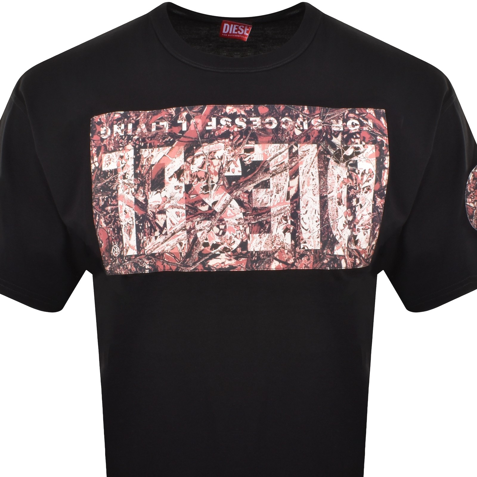 Diesel T Boxt R22 Regular Fit T Shirt Black In Black