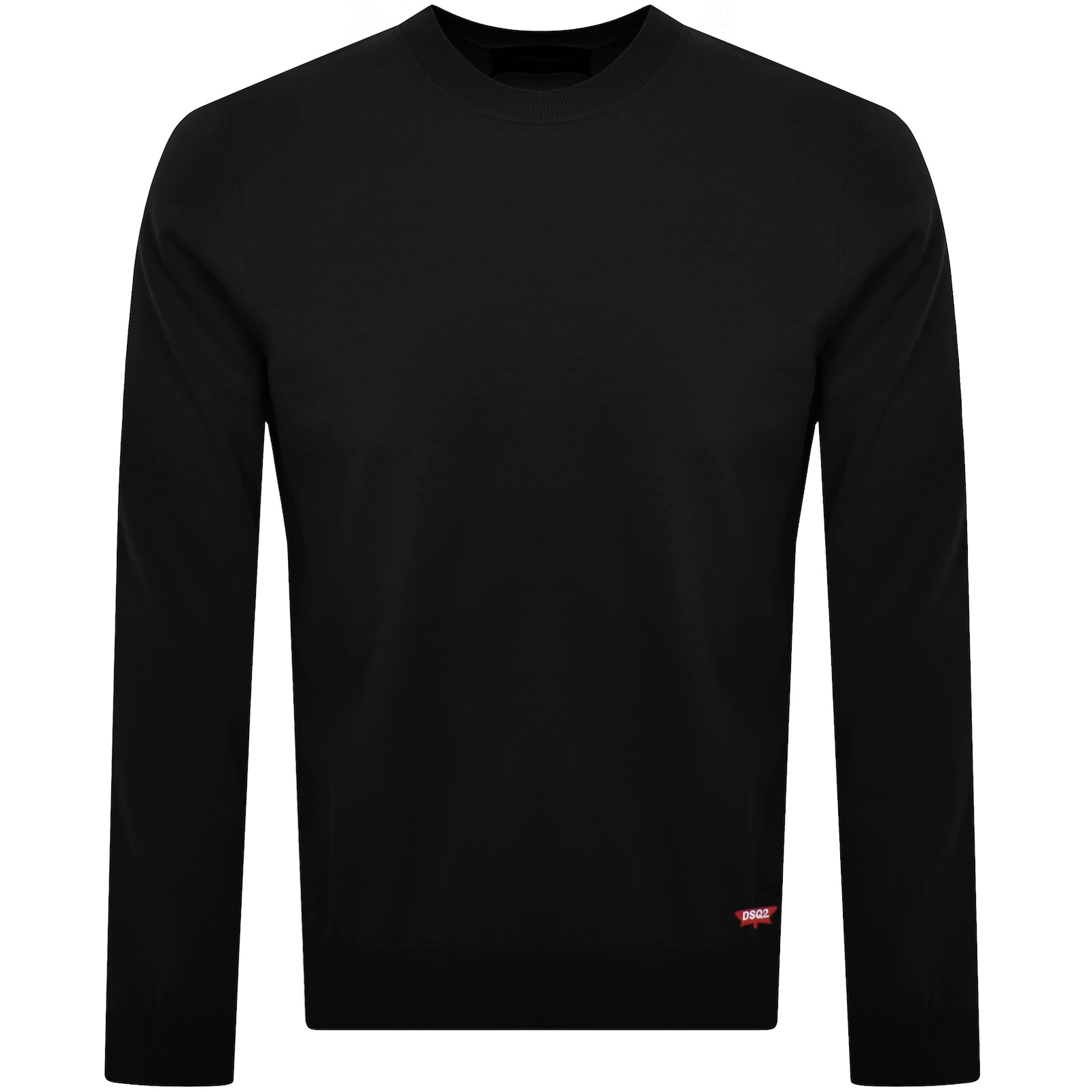 Dsquared2 Crew Neck Knit Jumper Black In Black