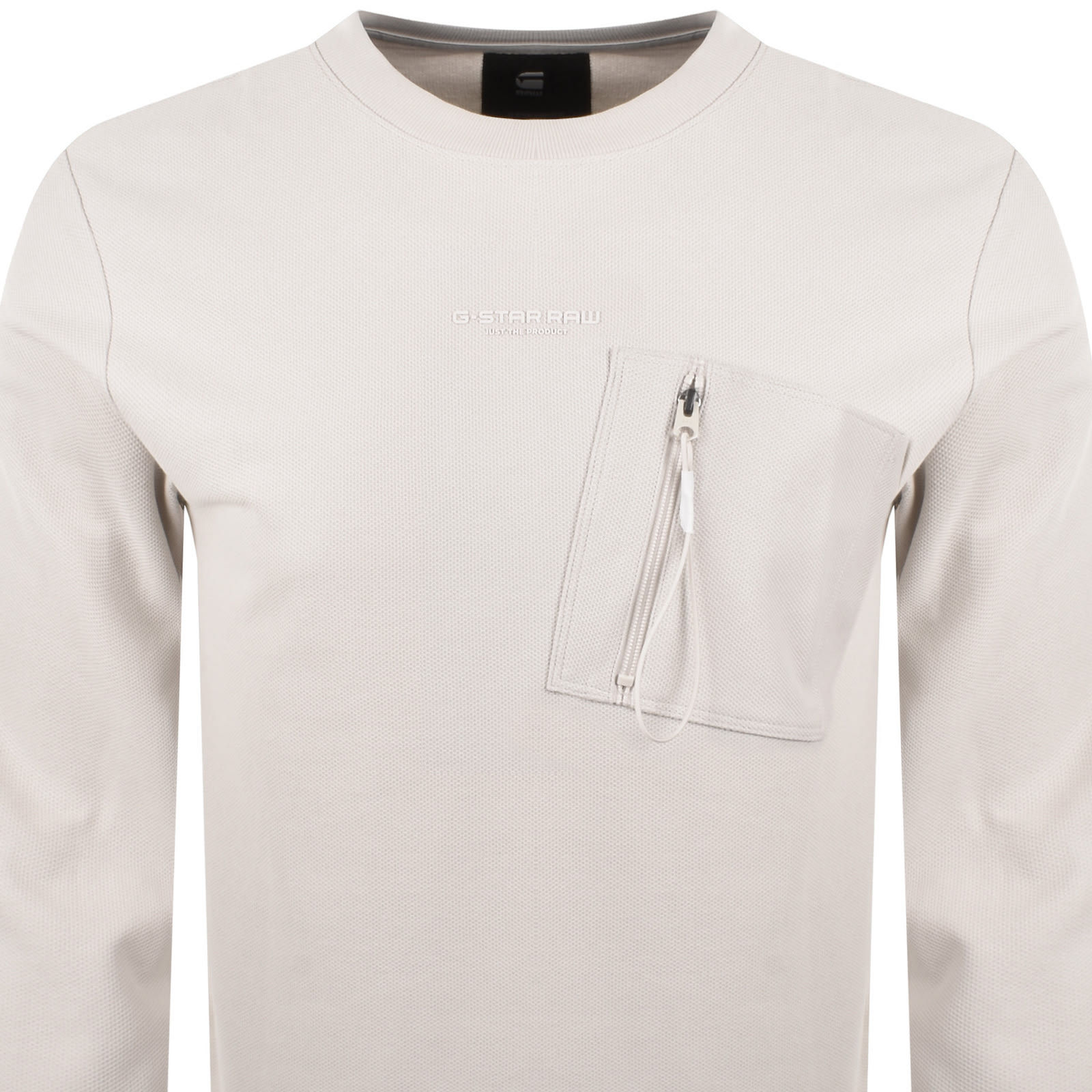 G-star Tweeter Pocket T Shirt Whitebait In Cream