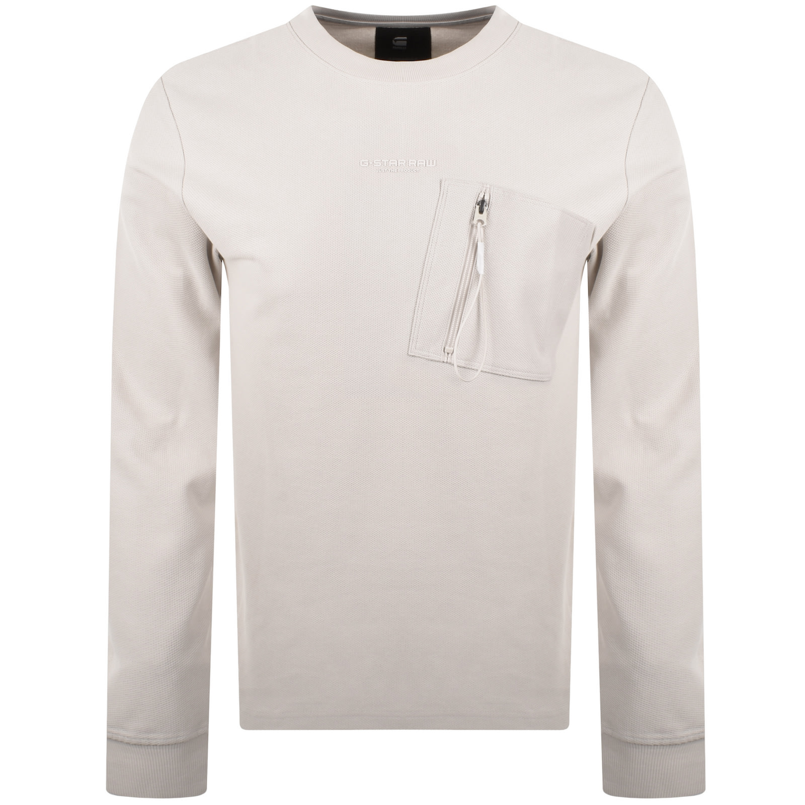 G-star Tweeter Pocket T Shirt Whitebait In Cream