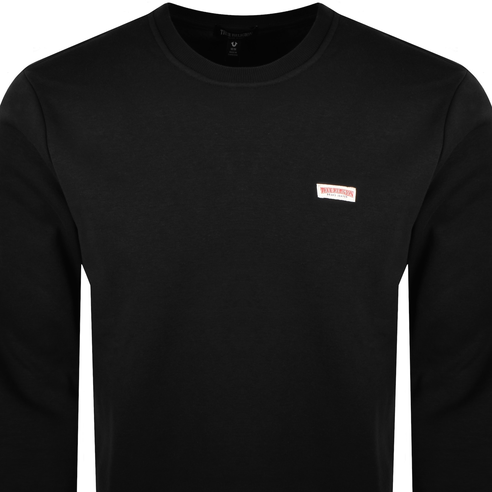 True Religion Og Label Sweatshirt Black In Black