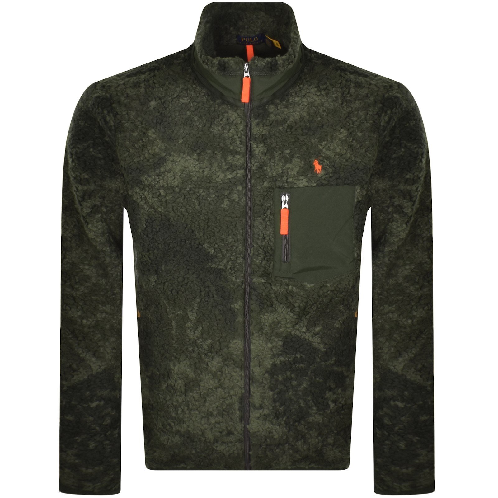 POLO RALPH LAUREN RALPH LAUREN FULL ZIP SWEATSHIRT CAMO GREEN 