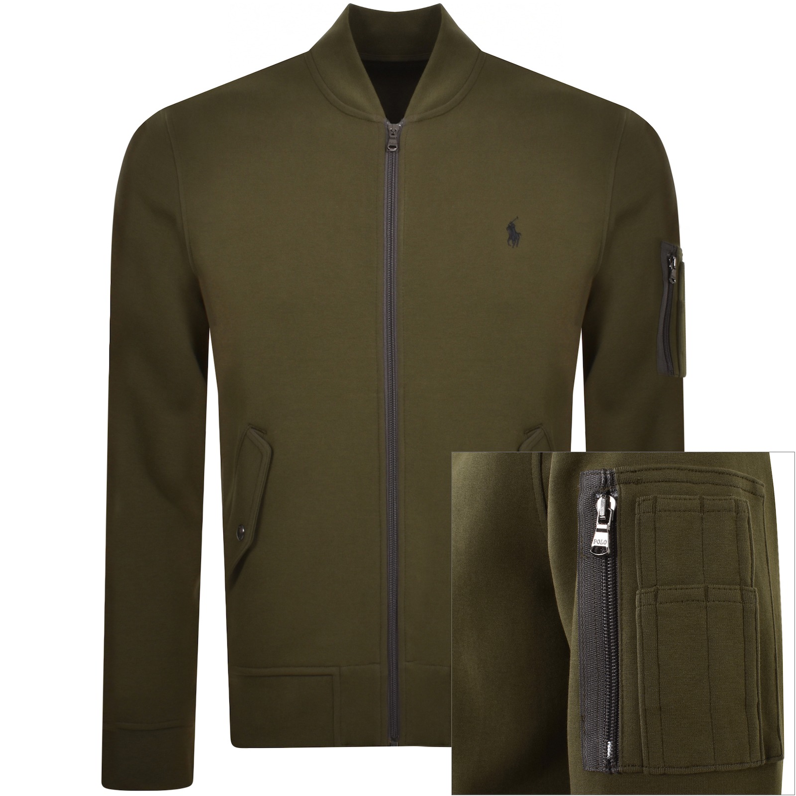 POLO RALPH LAUREN RALPH LAUREN FULL ZIP SWEATSHIRT GREEN 