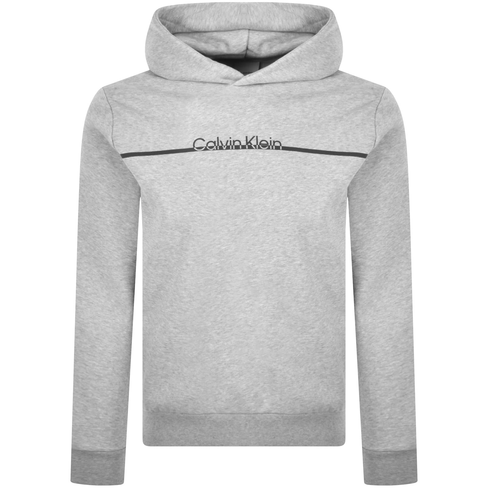 Calvin Klein Split Line Hoodie Grey In Grey