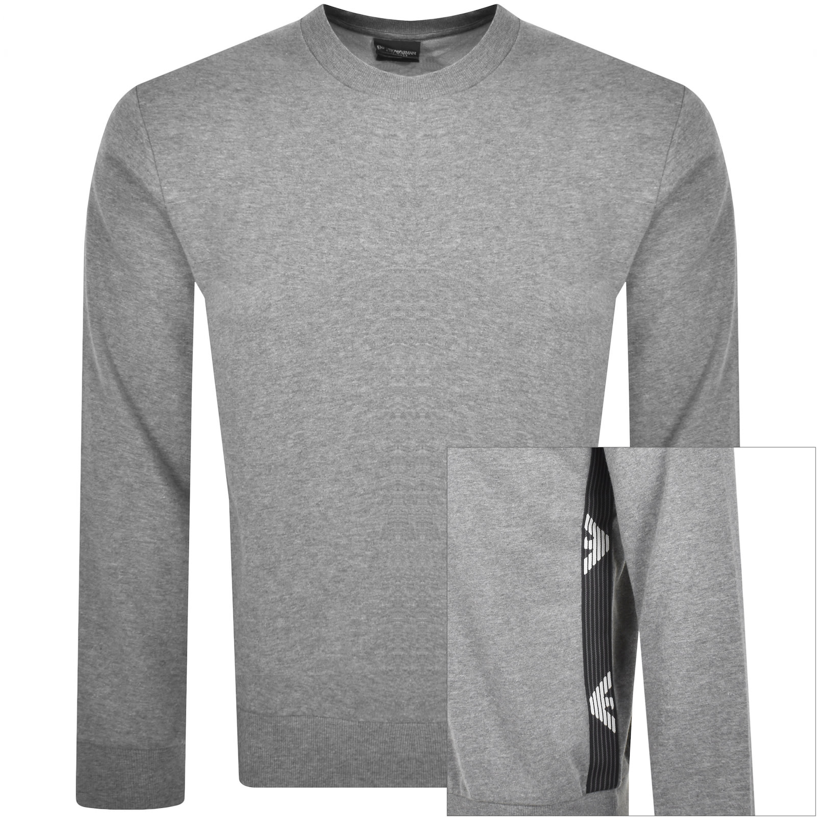 Armani Collezioni Emporio Armani Loungewear Logo Sweatshirt Grey In Grey