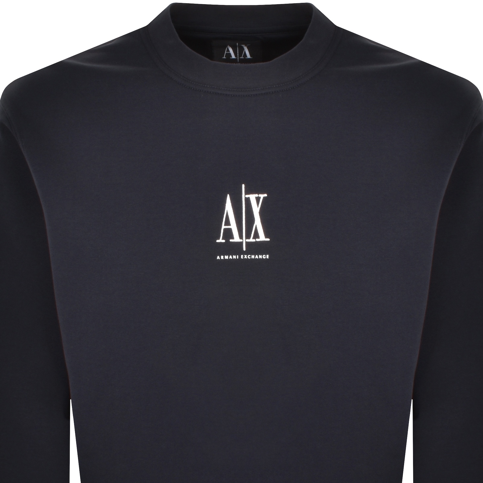 Armani Exchange Logo Sweatshirt Navy In Navy