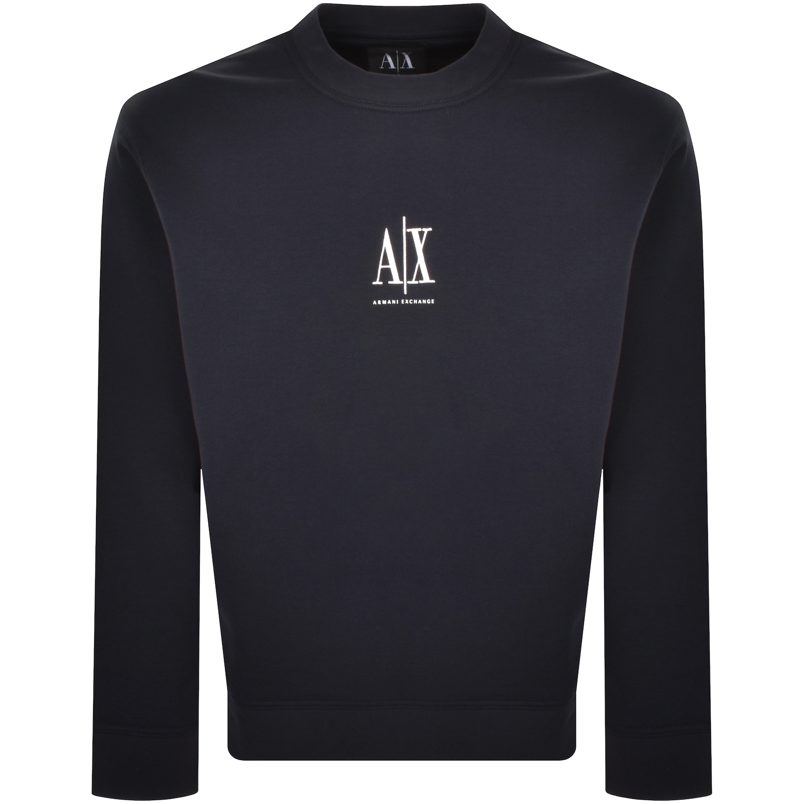 Armani Exchange Logo Sweatshirt Navy In Navy