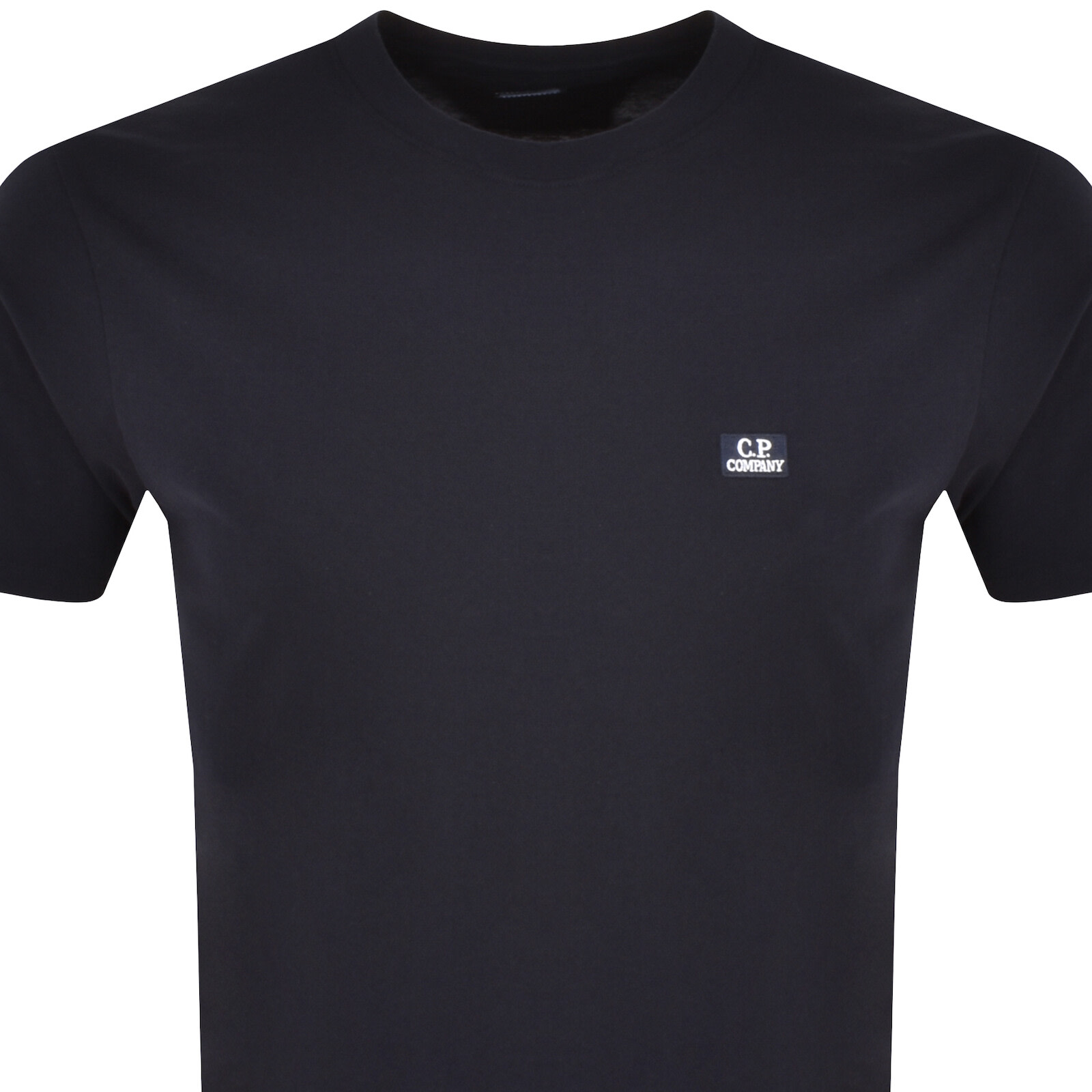 C P COMPANY CP COMPANY JERSEY LOGO PATCH T SHIRT NAVY