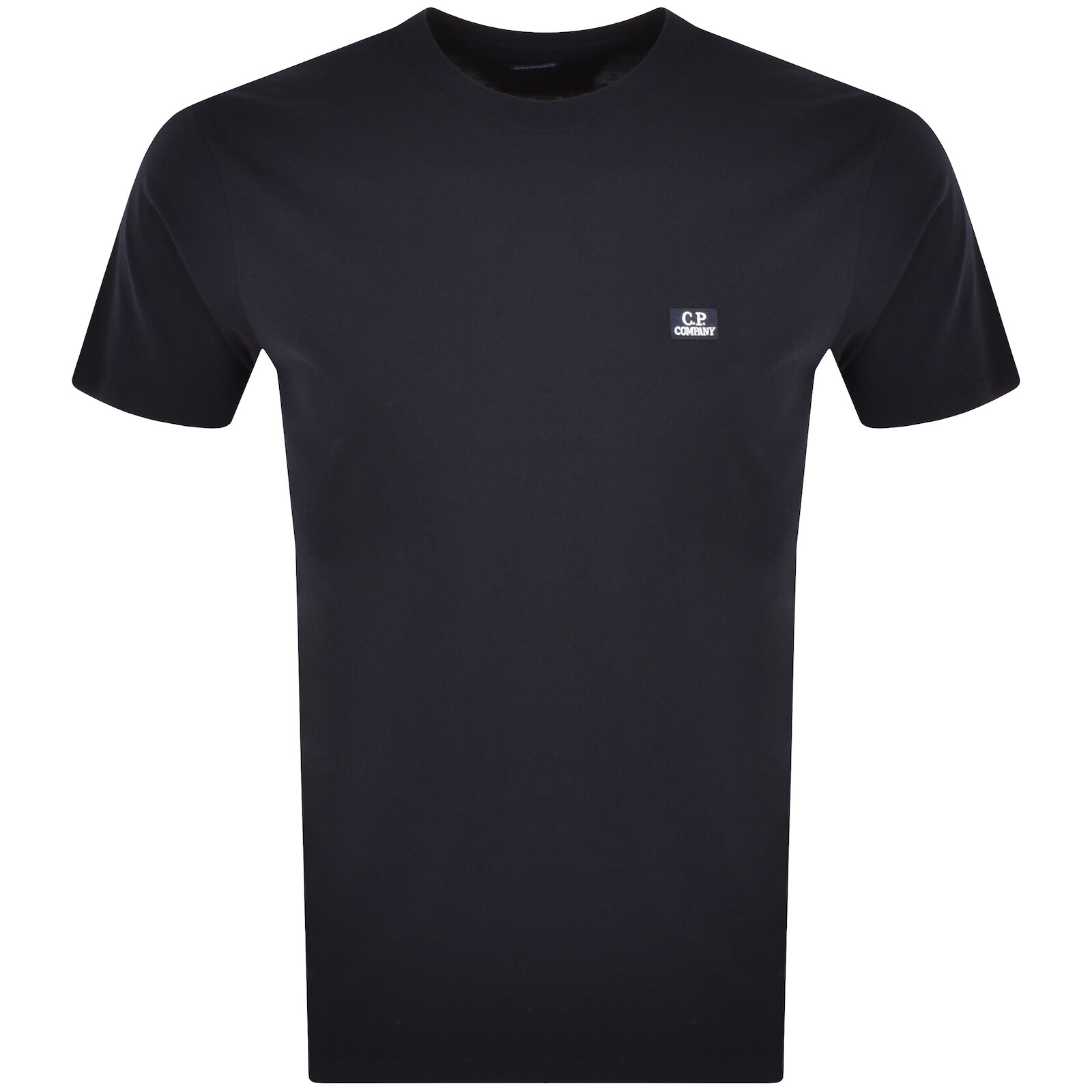 C P COMPANY CP COMPANY JERSEY LOGO PATCH T SHIRT NAVY