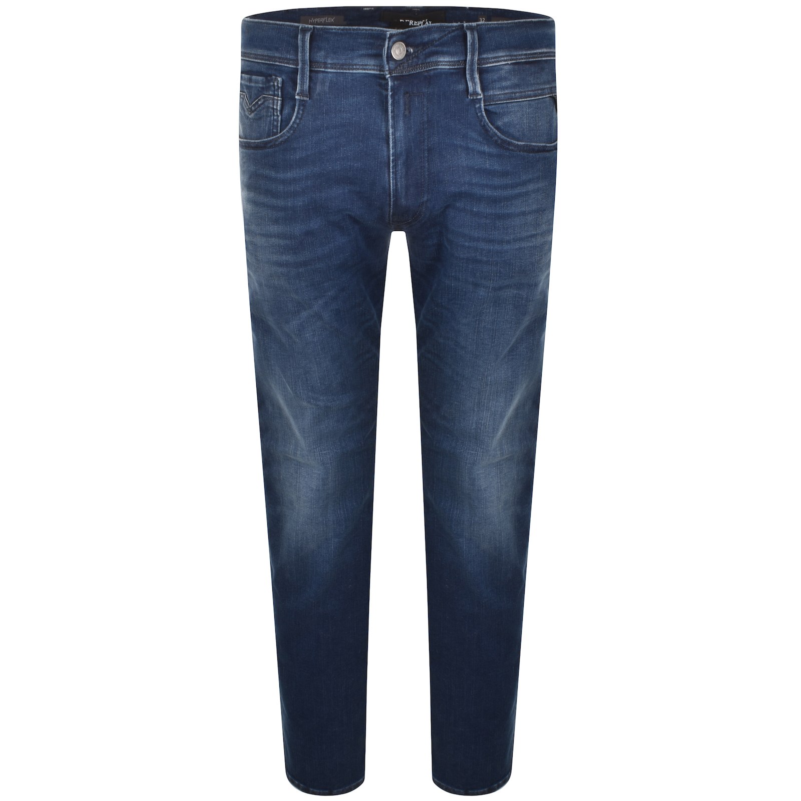 Replay Anbass Hyperflex Jeans Blue In Blue