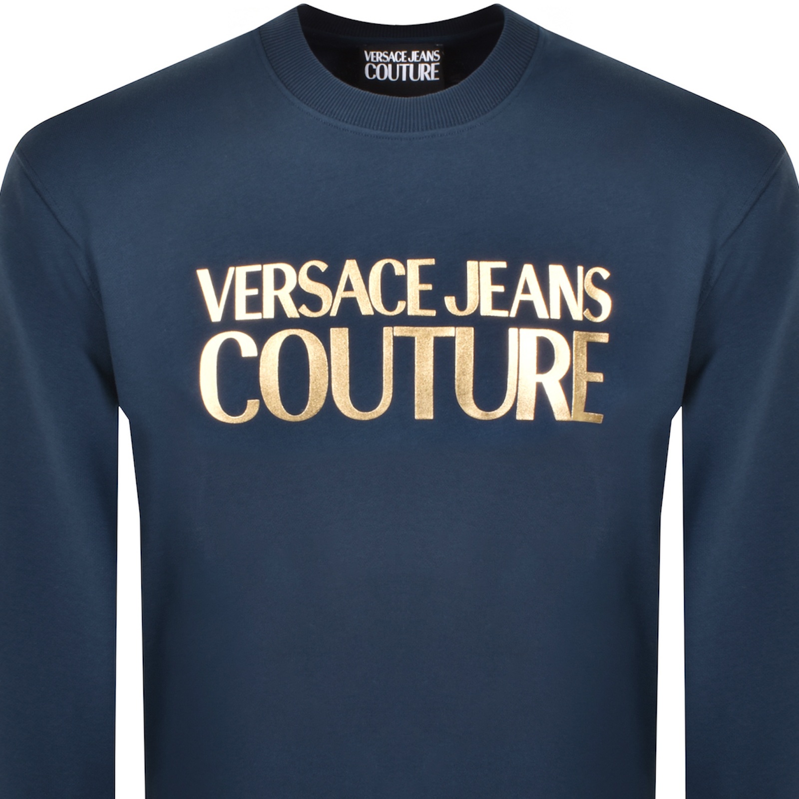 Versace Jeans Couture Logo Sweatshirt Blue In Blue