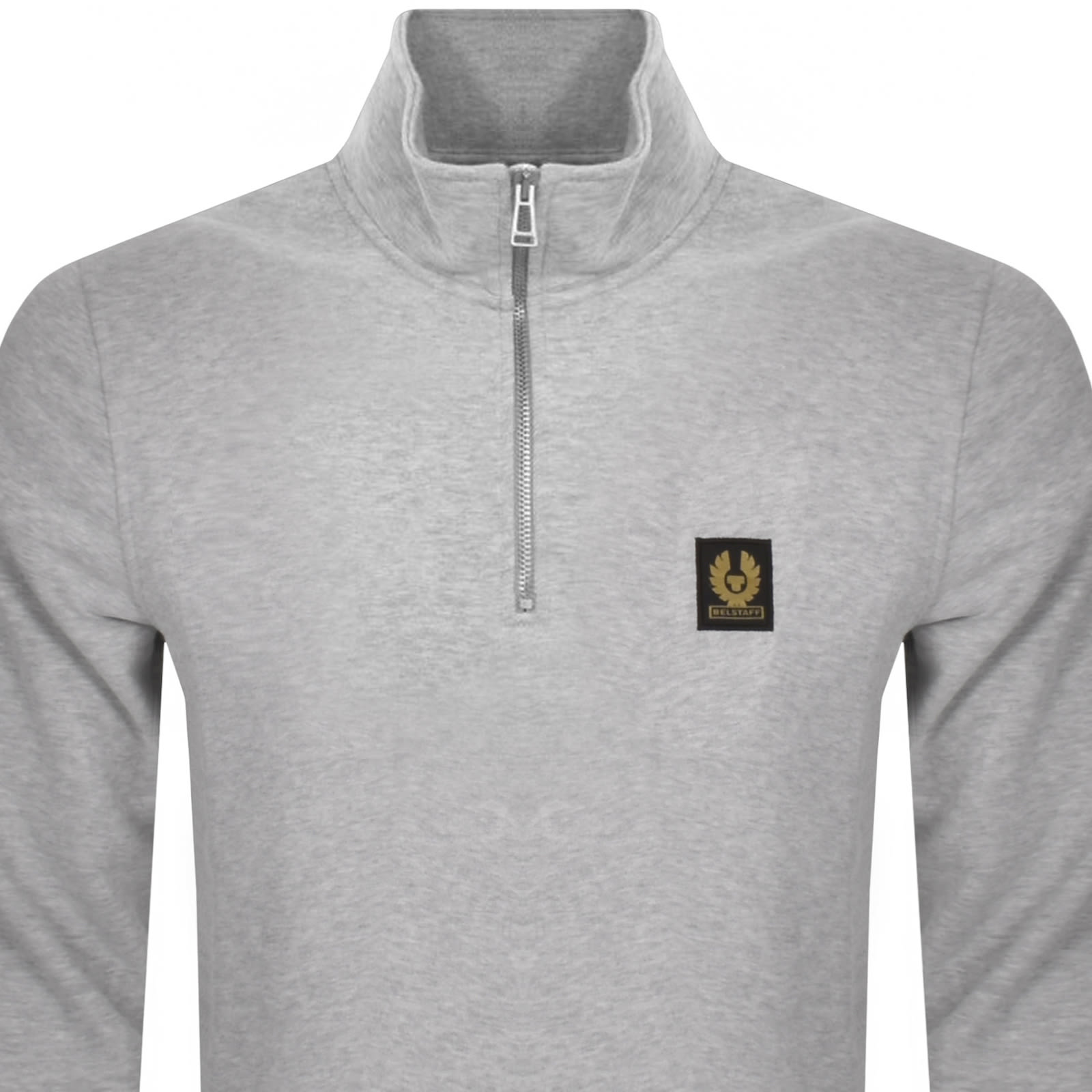 Belstaff Quarter Zip Sweatshirt Grey In Grey