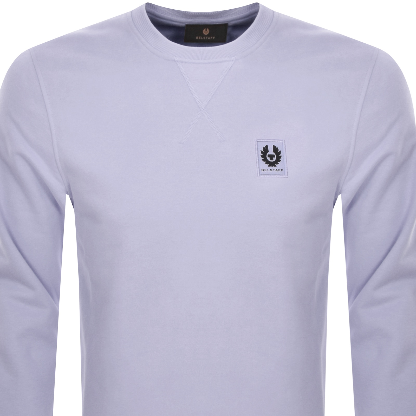 Belstaff Crew Neck Sweatshirt Pale Heather In Purple