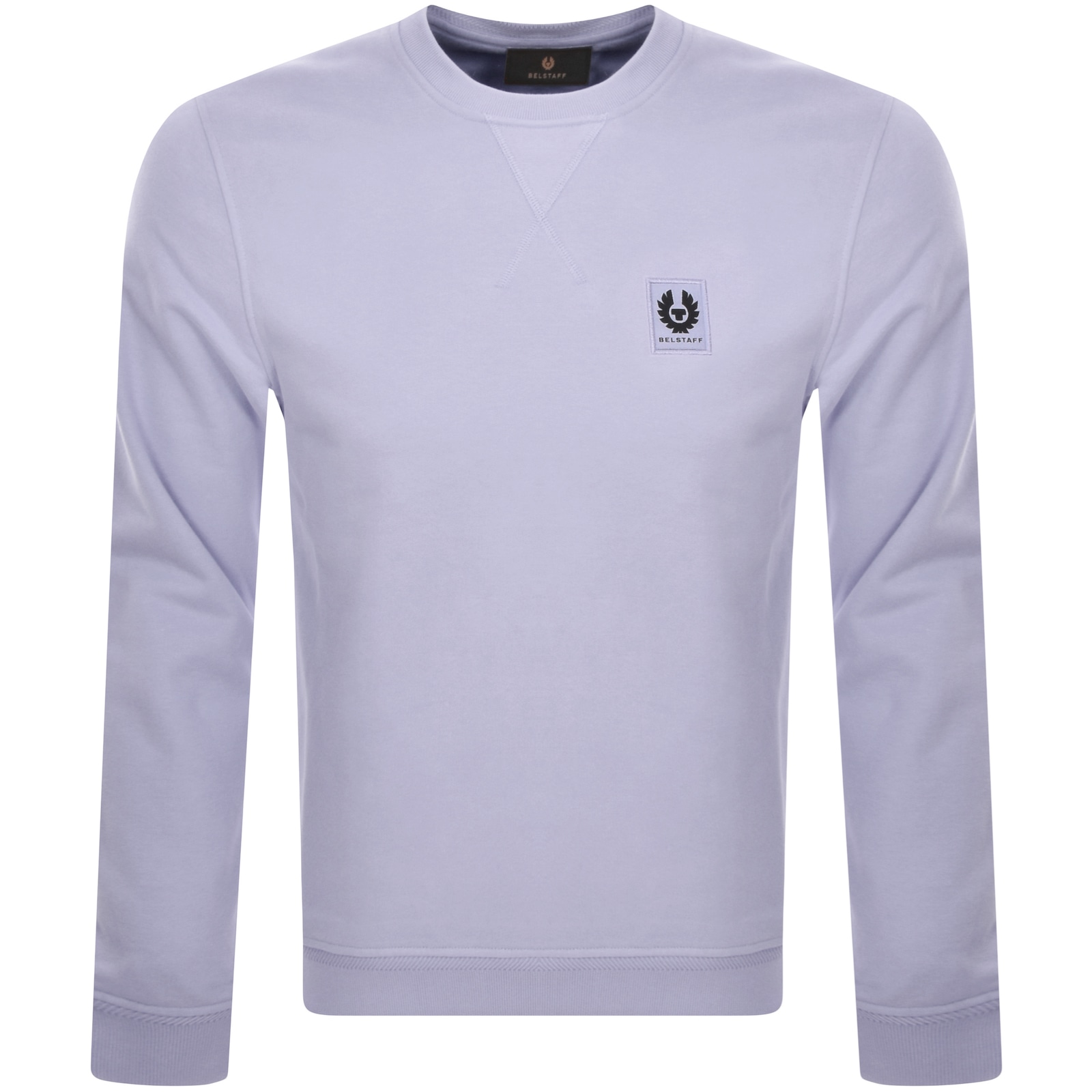 Belstaff Crew Neck Sweatshirt Pale Heather In Purple