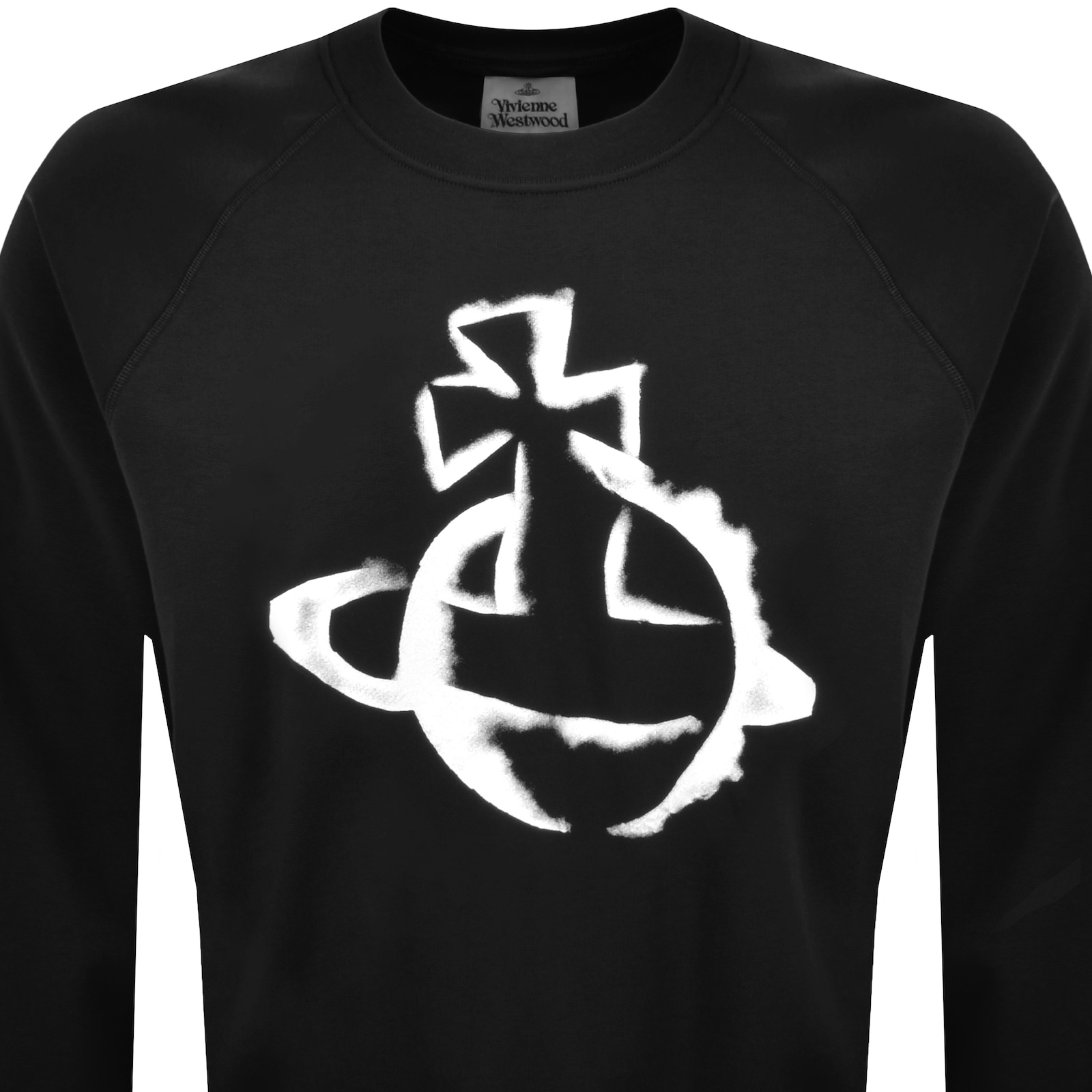 Vivienne Westwood Stencil Orb Sweatshirt Black In Black