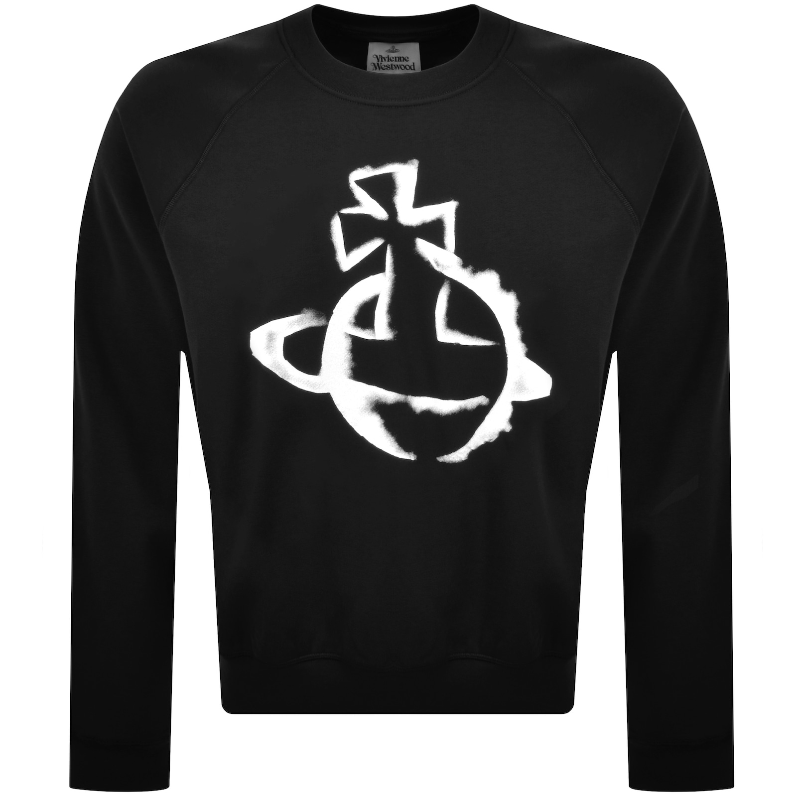Vivienne Westwood Stencil Orb Sweatshirt Black In Black
