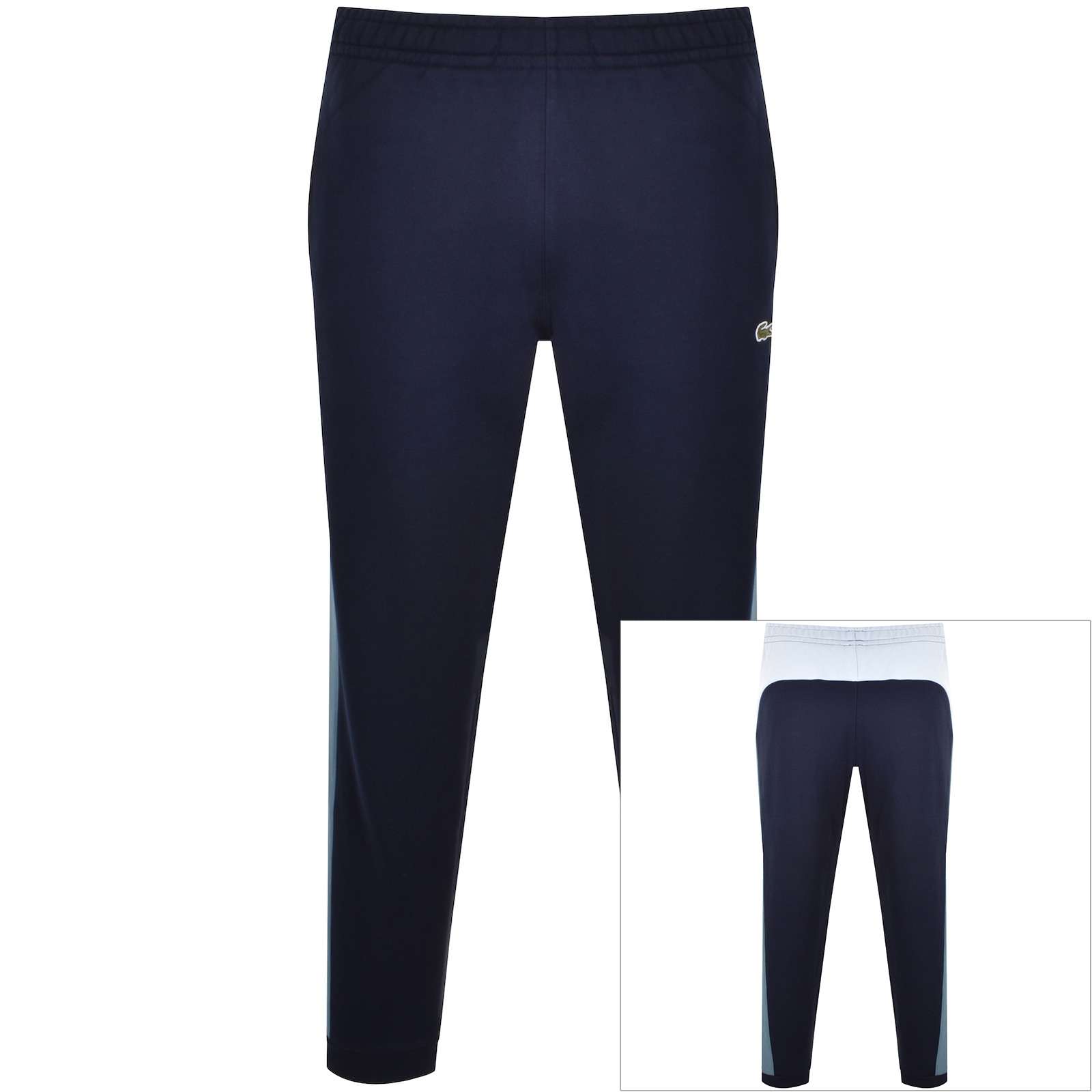 Lacoste Colour Block Joggers Navy In Navy