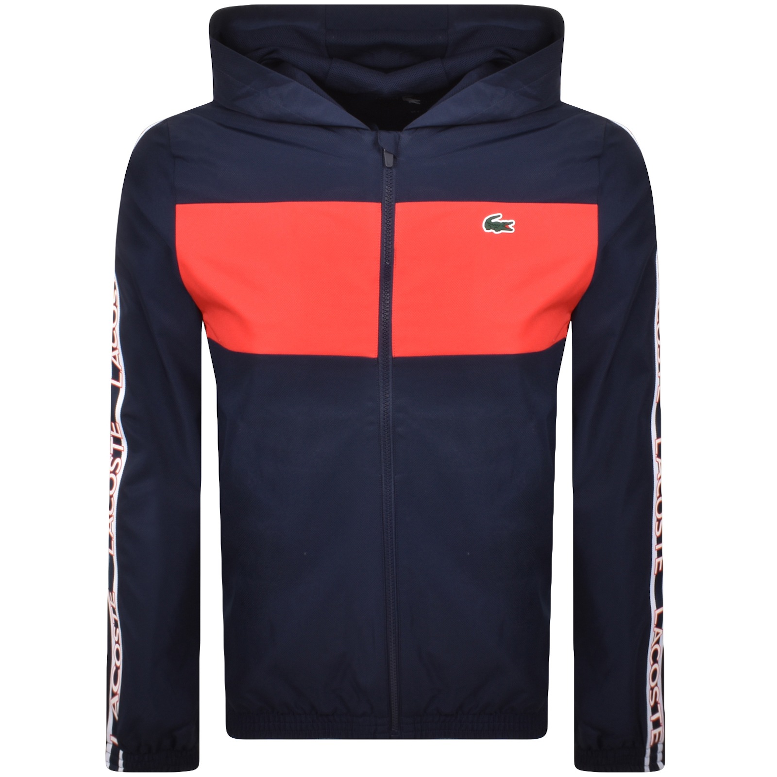 Lacoste Colour Block Sport Jacket Navy In Navy