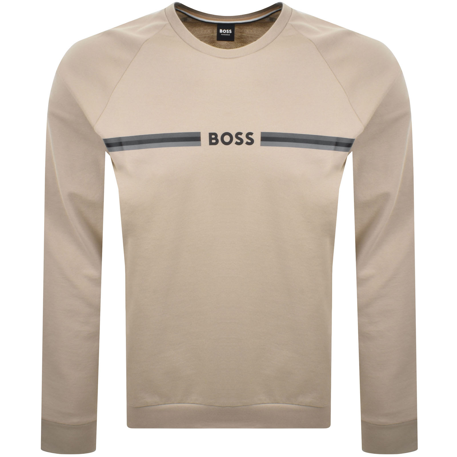 HUGO BOSS BOSS AUTHENTIC SWEATSHIRT LIGHT BEIGE