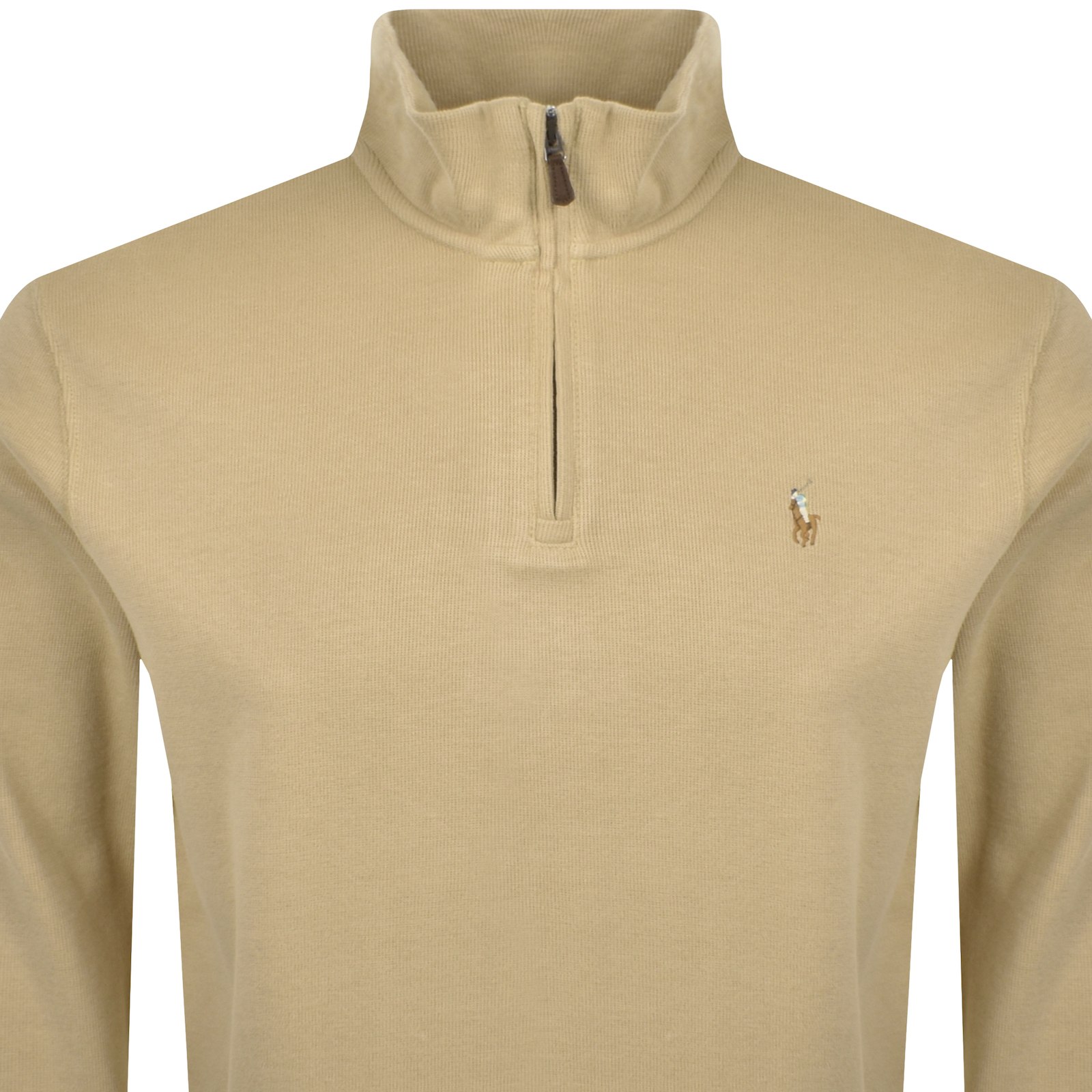 POLO RALPH LAUREN RALPH LAUREN HALF ZIP SWEATSHIRT BEIGE 