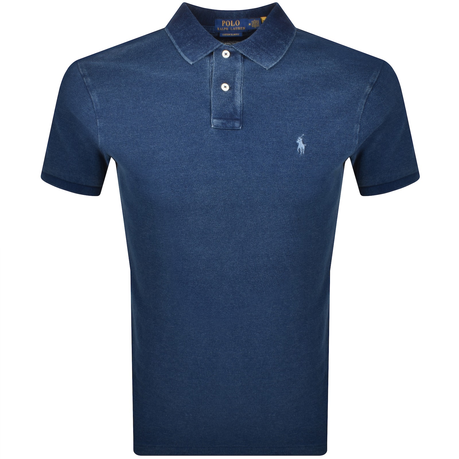 Polo Ralph Lauren Ralph Lauren Short Sleeved Knit Polo T Shirt Blue In Blue