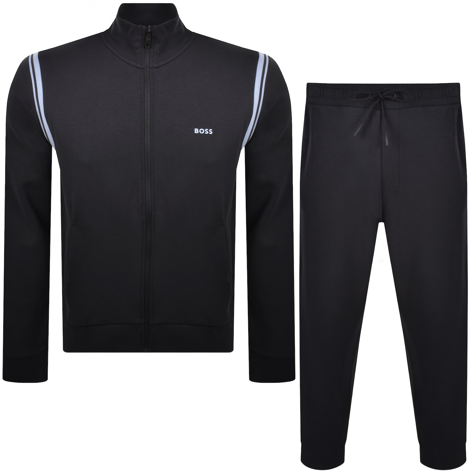 Shop Boss Athleisure Boss Full Zip Tracksuit Set Navy