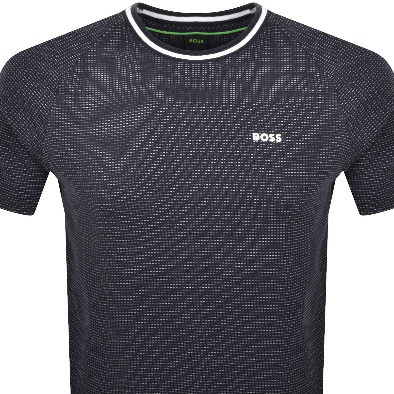 Shop Boss Athleisure Boss Tee Tape T Shirt Navy