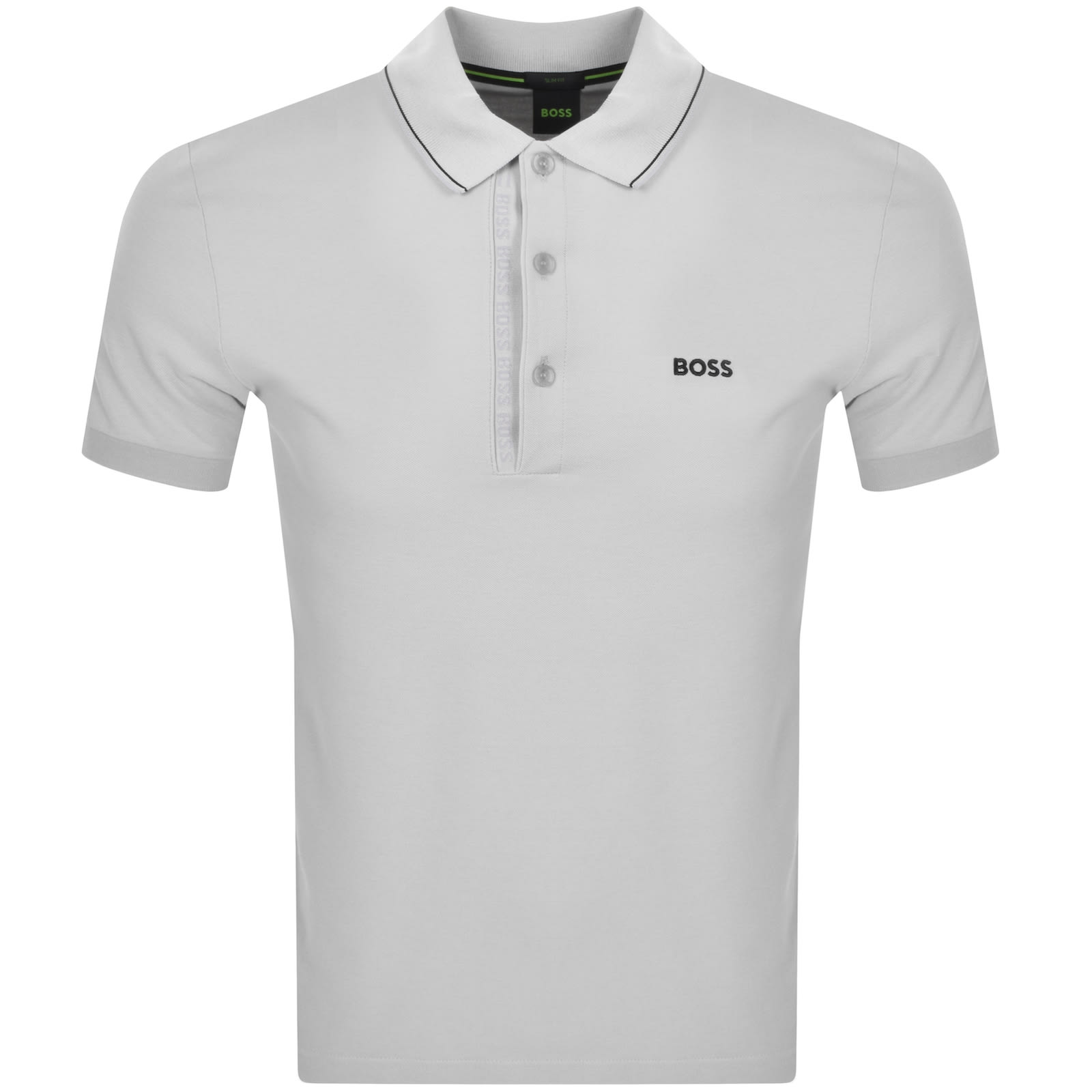 Shop Boss Athleisure Boss Paul 4 Polo T Shirt Light Grey