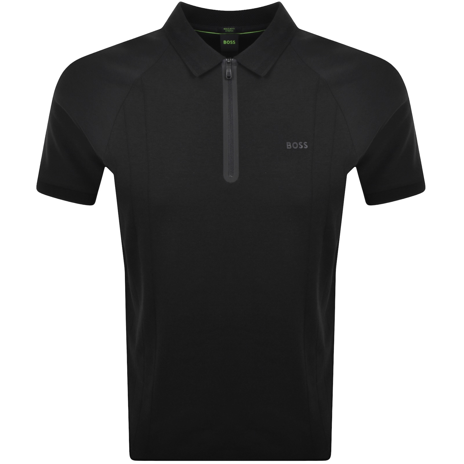 Shop Boss Athleisure Boss Philix Dropneedle Polo T Shirt Black
