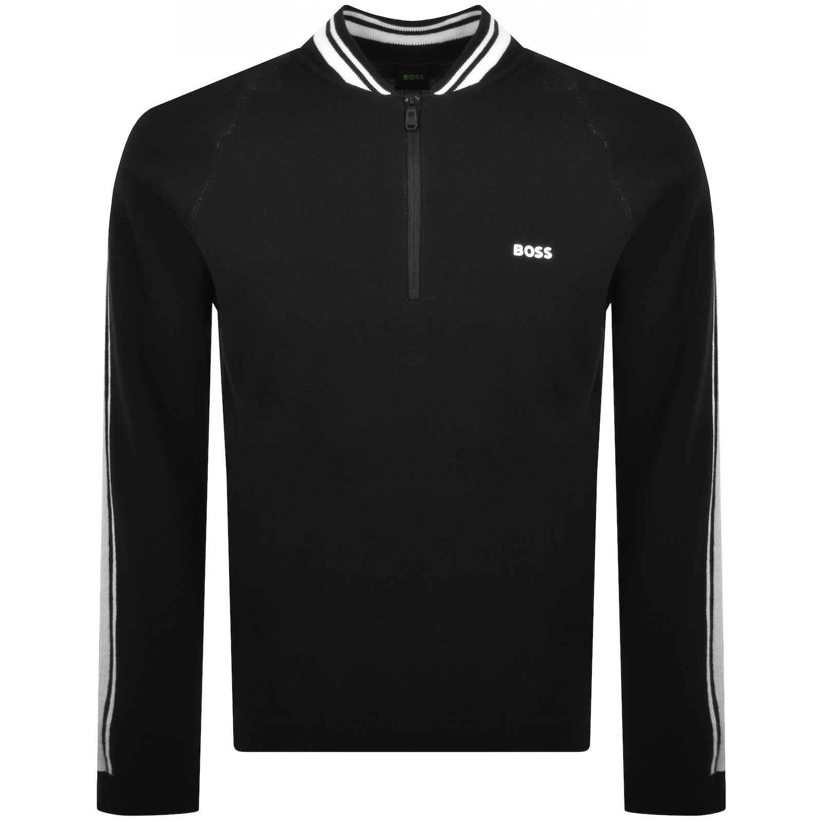Shop Boss Athleisure Boss K Tape Quarter Zip Jumper Black
