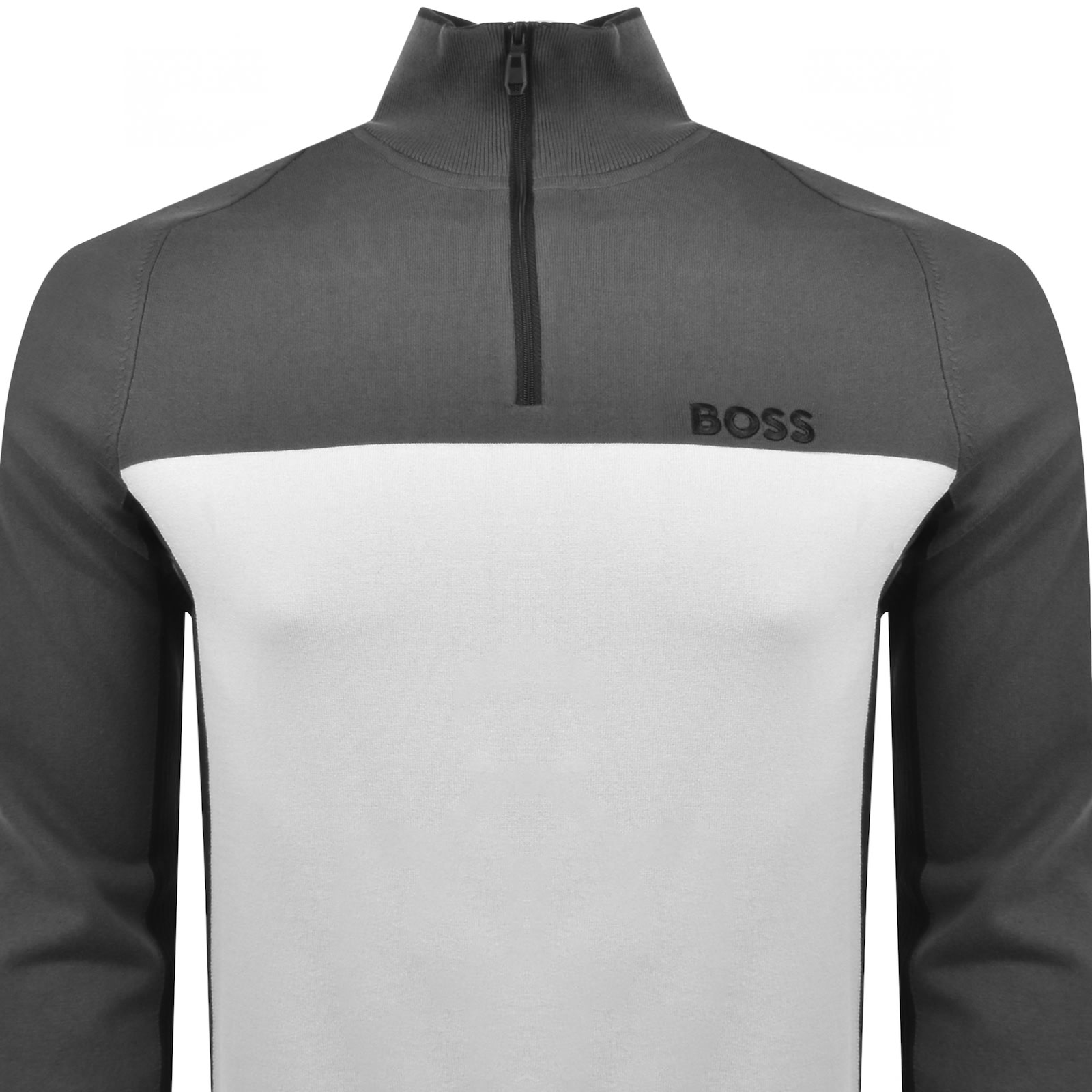 Boss Athleisure Boss Hydro X Half Zip Jumper Grey In Grey