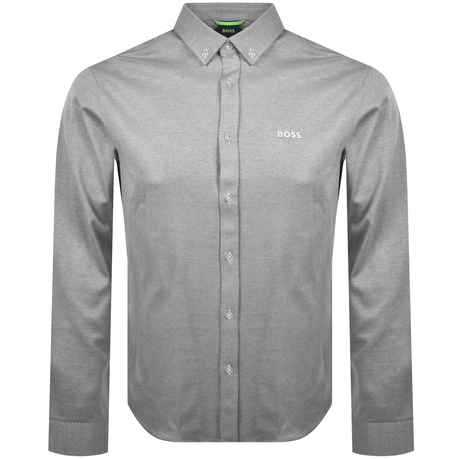Shop Boss Athleisure Boss B Motion Long Sleeve Shirt Grey