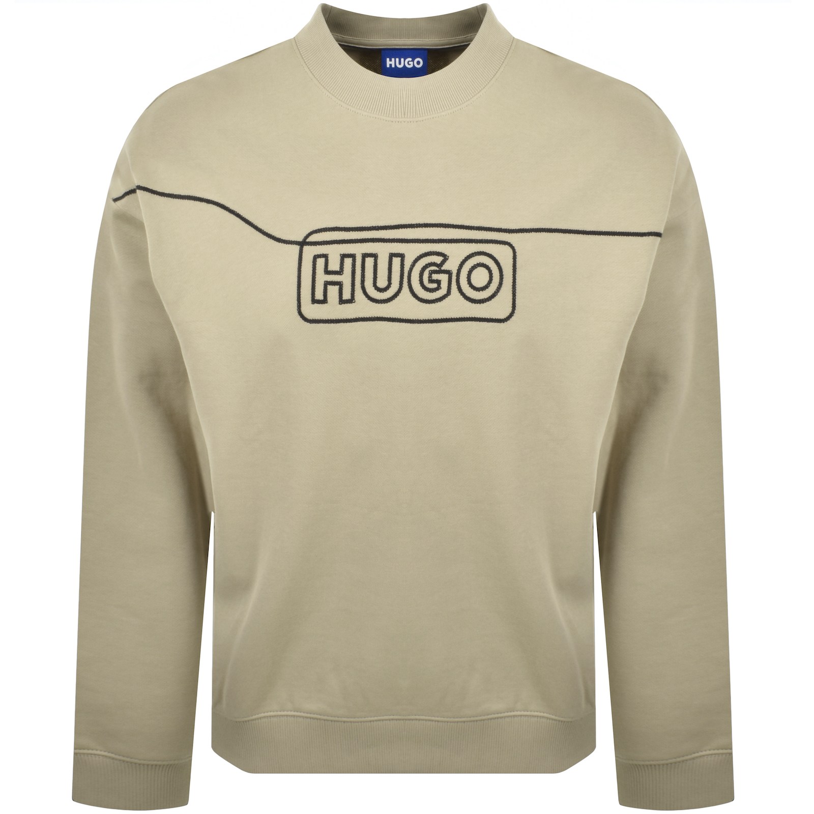 Hugo Blue Noideryos Sweatshirt Medium Beige In Beige