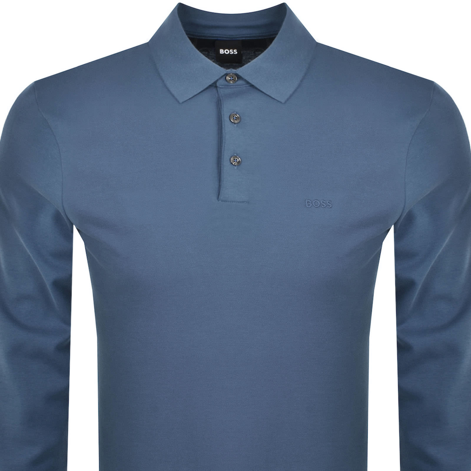Hugo Boss Boss Pado 30 Long Sleeved Polo T Shirt Blue In Blue