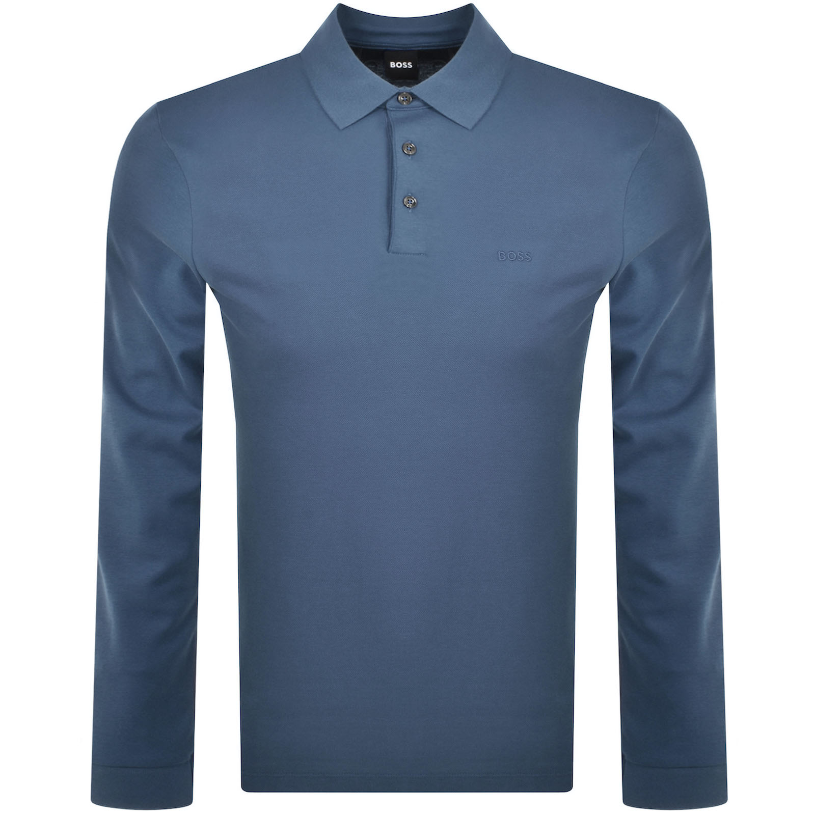 Hugo Boss Boss Pado 30 Long Sleeved Polo T Shirt Blue In Blue