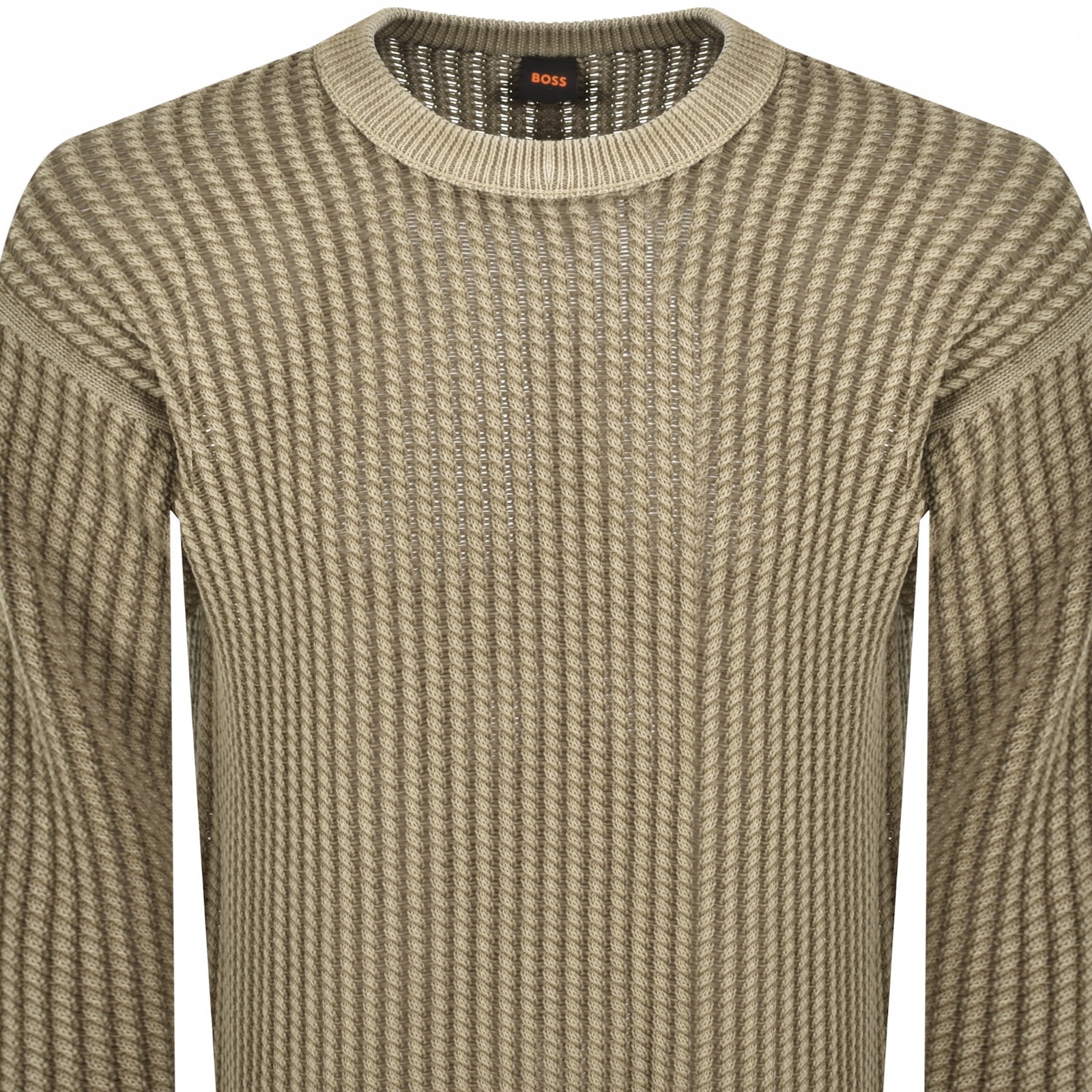 Boss Casual Boss Agolan Relaxed Fit Knit Jumper Beige In Sand