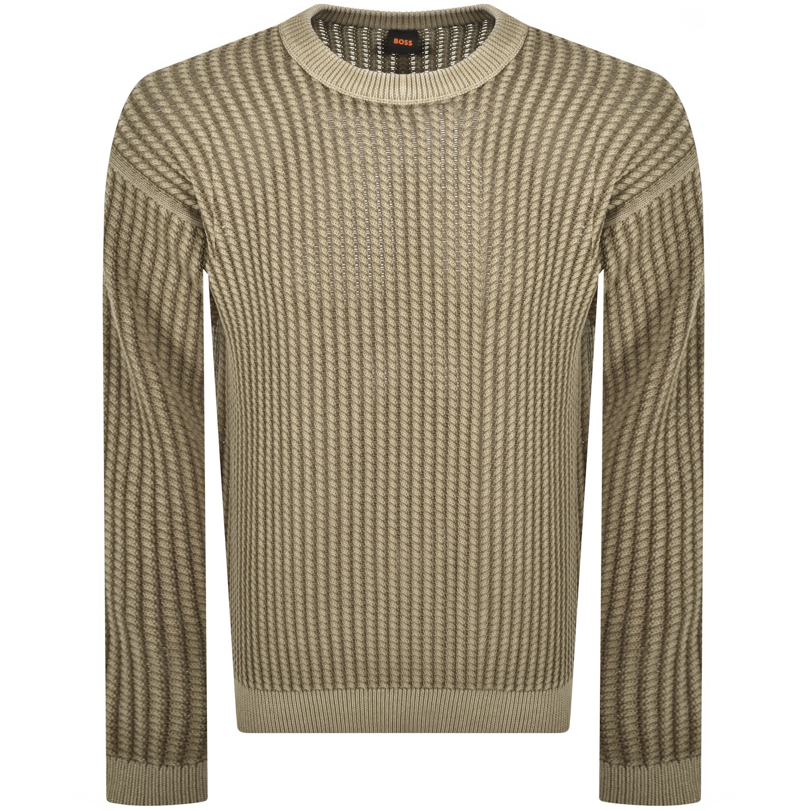 Boss Casual Boss Agolan Relaxed Fit Knit Jumper Beige In Sand