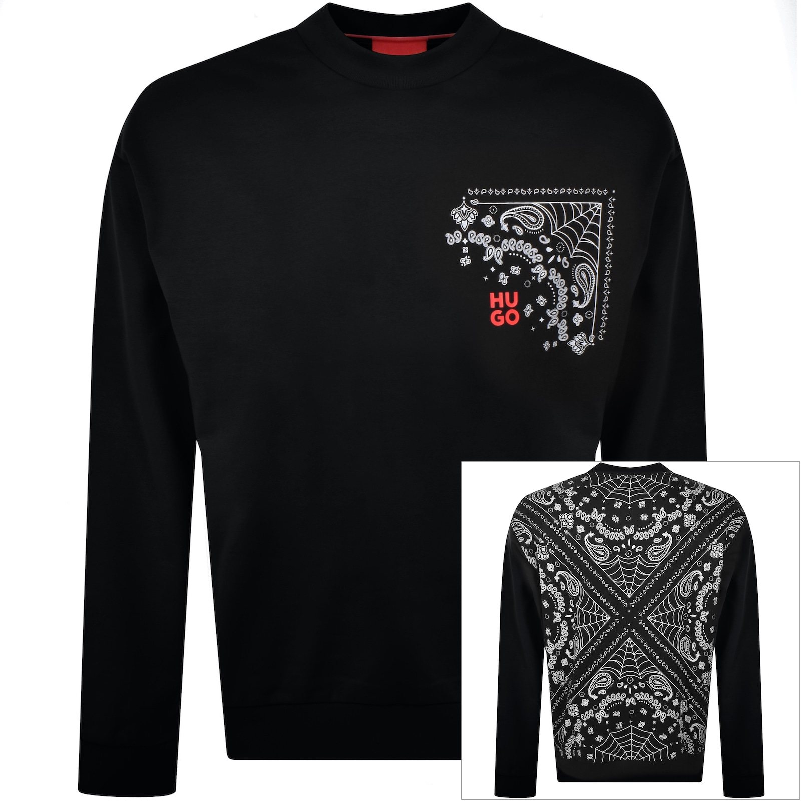 HUGO BOSS HUGO DERUMKEK SWEATSHIRT BLACK