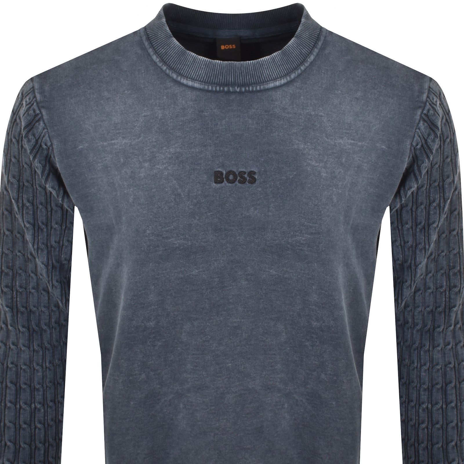 Boss Casual Boss We Cable Sweatshirt Blue In Blue