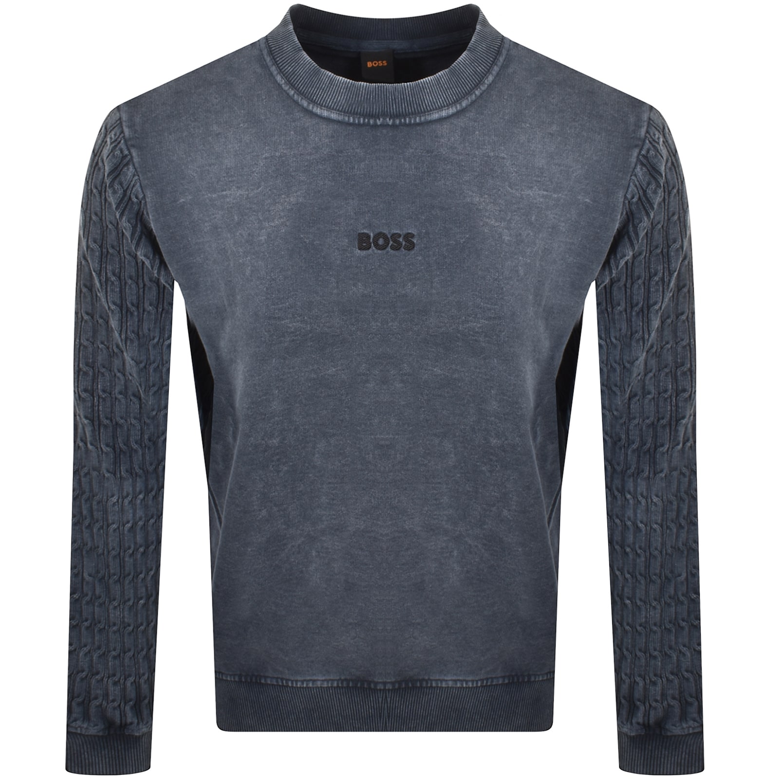 Boss Casual Boss We Cable Sweatshirt Blue In Blue