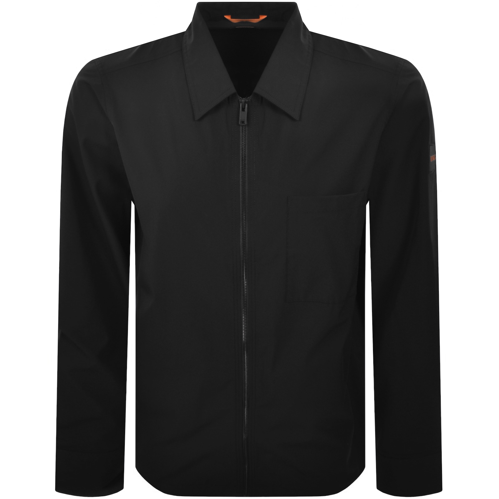 Boss Casual Boss Labizzy M Full Zip Overshirt Black In Black