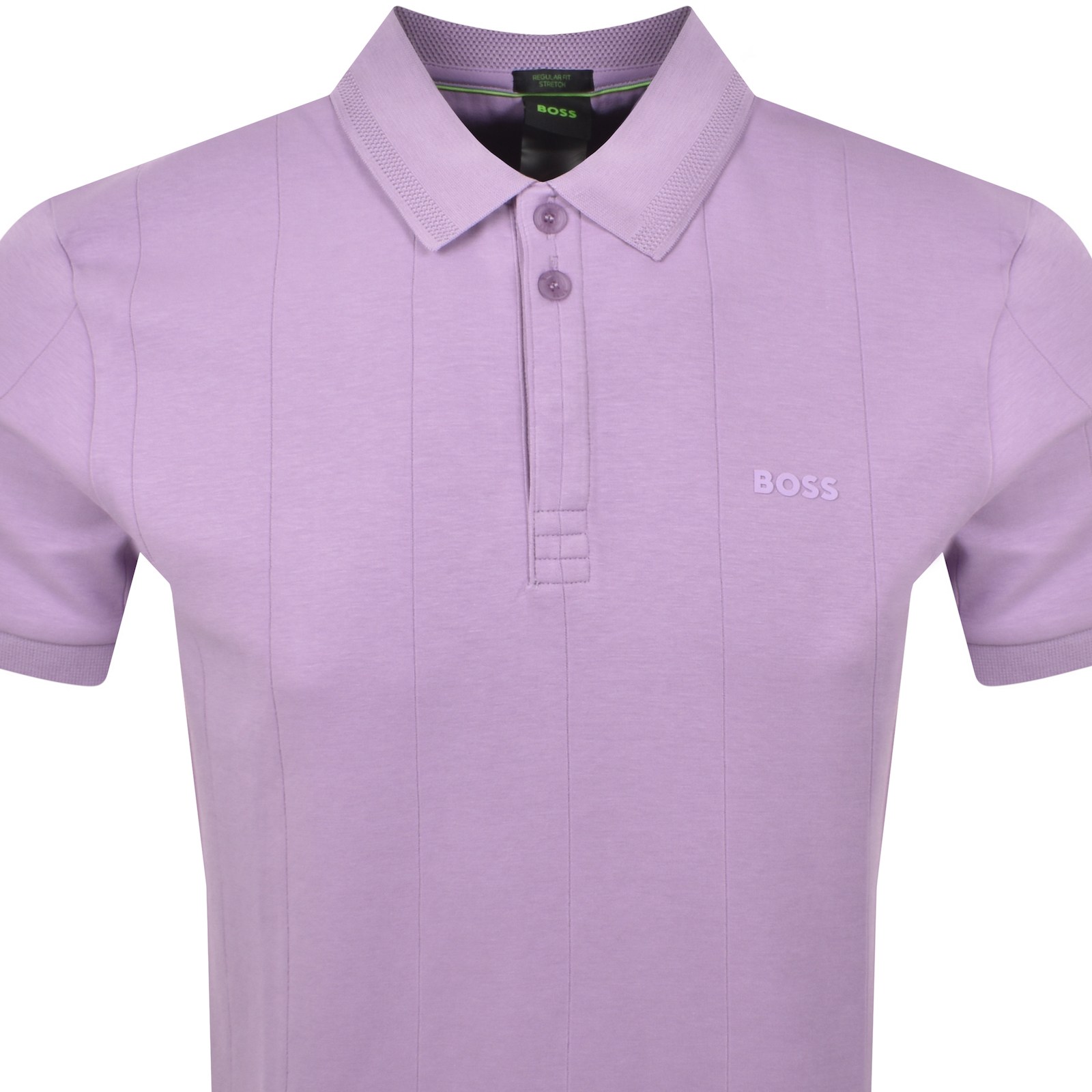 Shop Boss Athleisure Boss Paddy Drop Needle Polo T Shirt Lilac