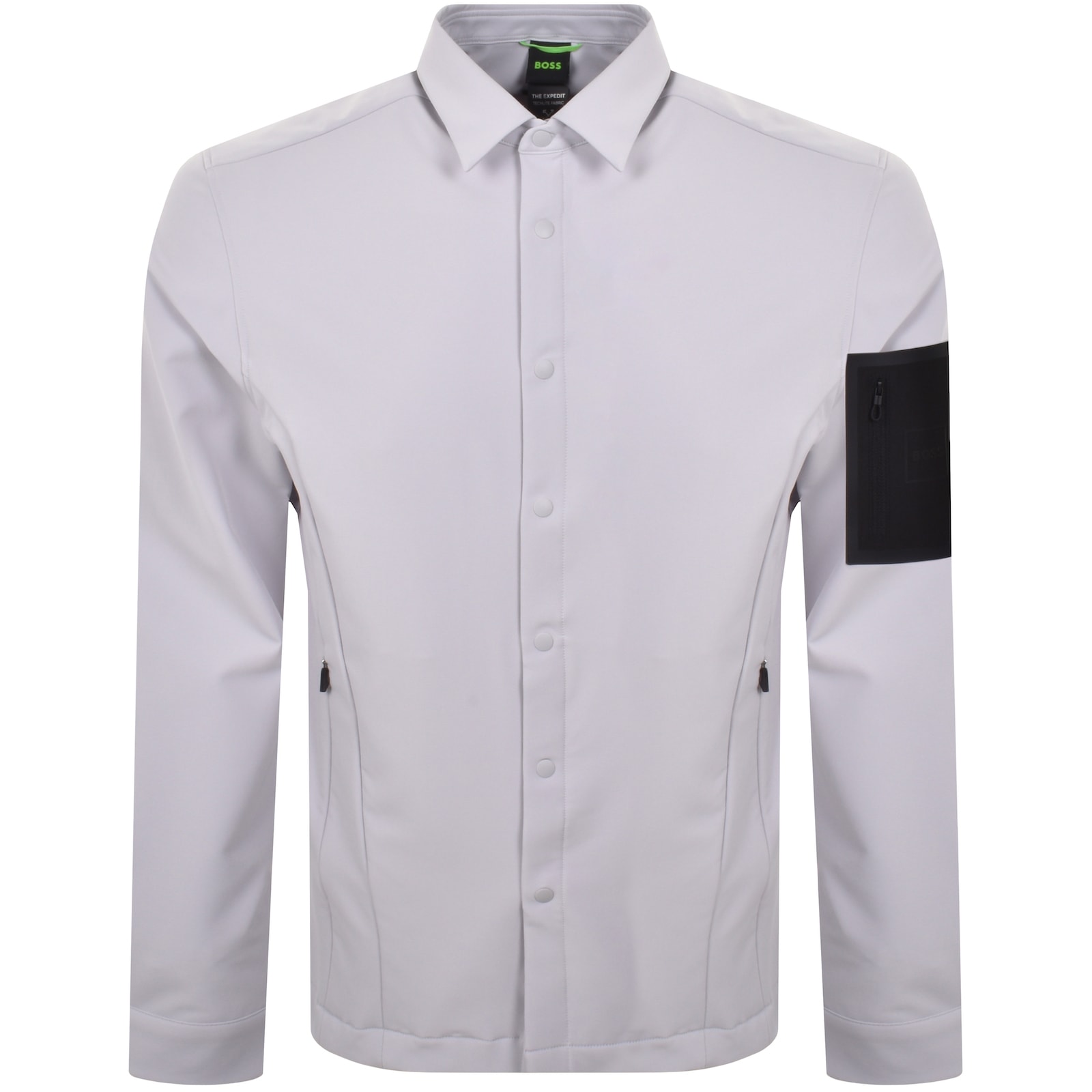 Boss Athleisure Boss B Expedit Overshirt Light Grey In Grey