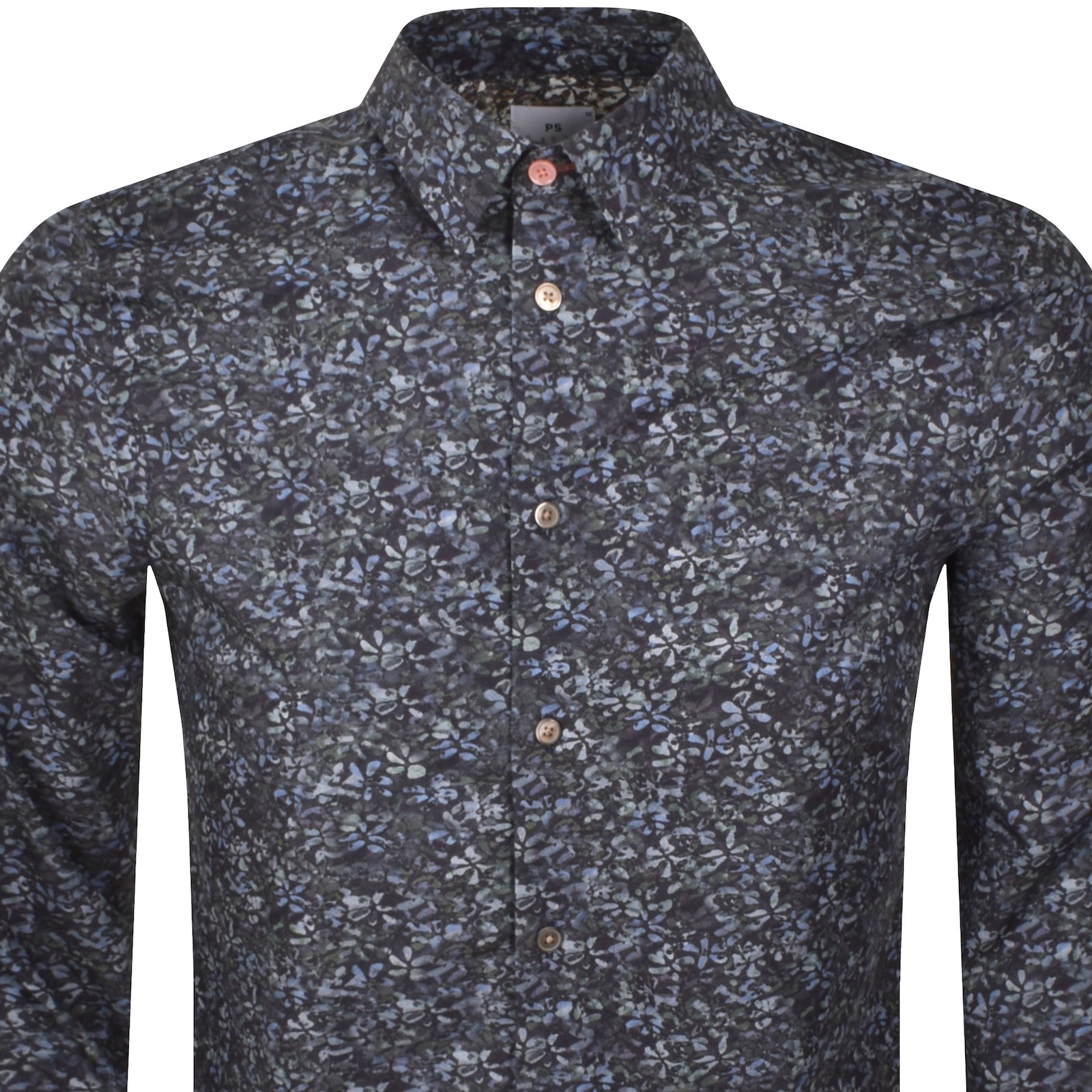 Shop Paul Smith Tailored Fit Long Sleeve Shirt Blue
