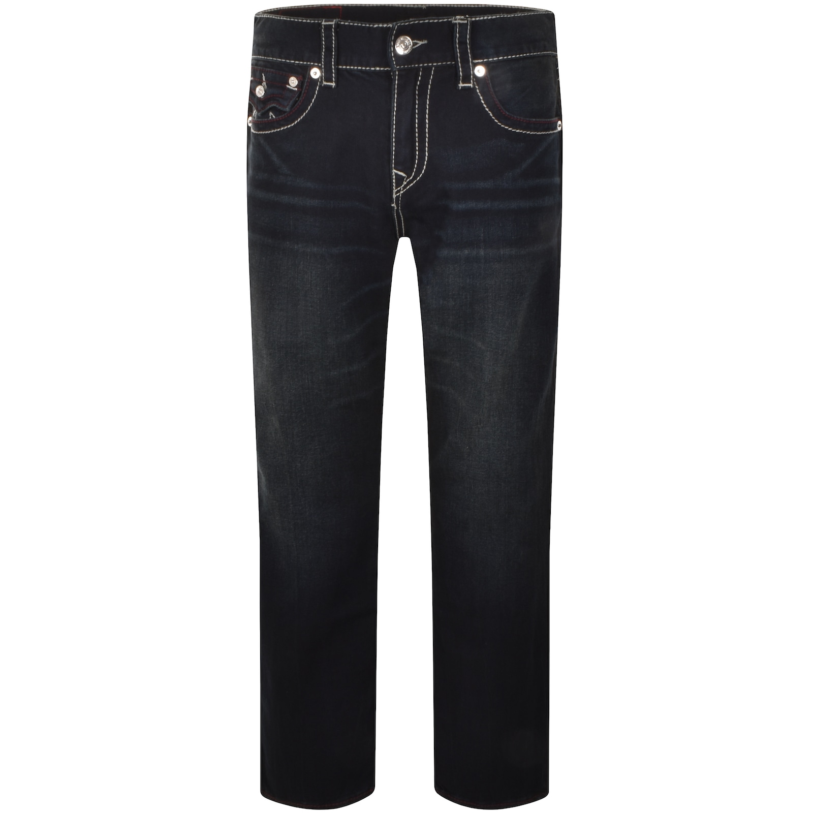 True Religion Ricky Big T Flap Jeans Dark Wash In Blue