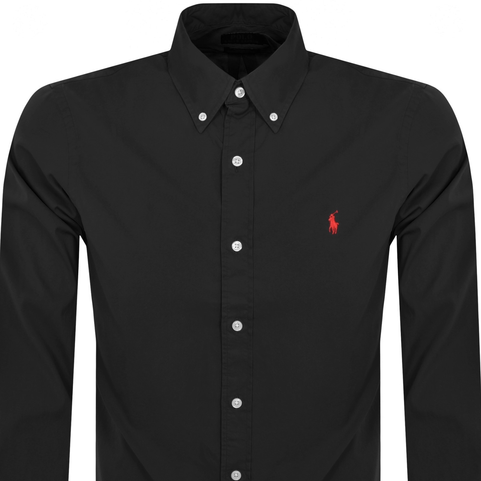 Polo Ralph Lauren Ralph Lauren Slim Fit Sport Shirt Black In Black