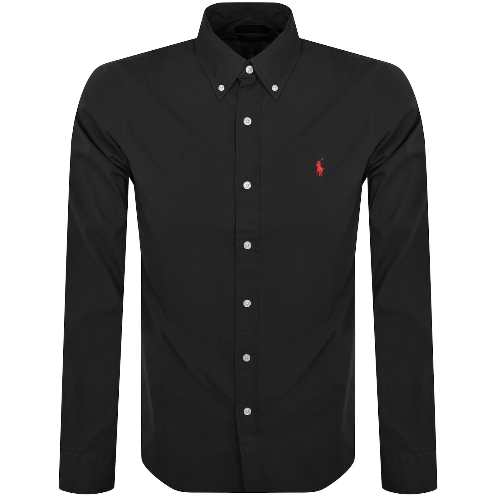 Polo Ralph Lauren Ralph Lauren Slim Fit Sport Shirt Black In Black