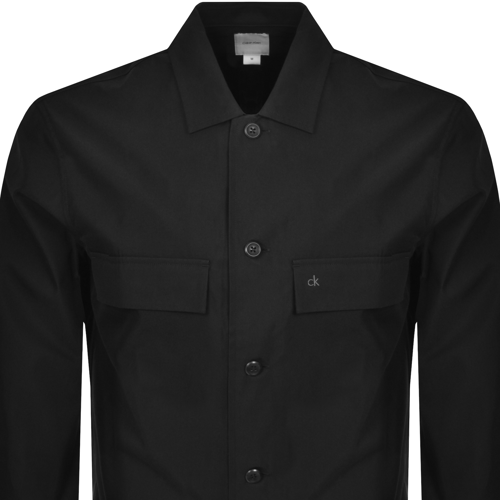 Shop Calvin Klein Overshirt Jacket Black