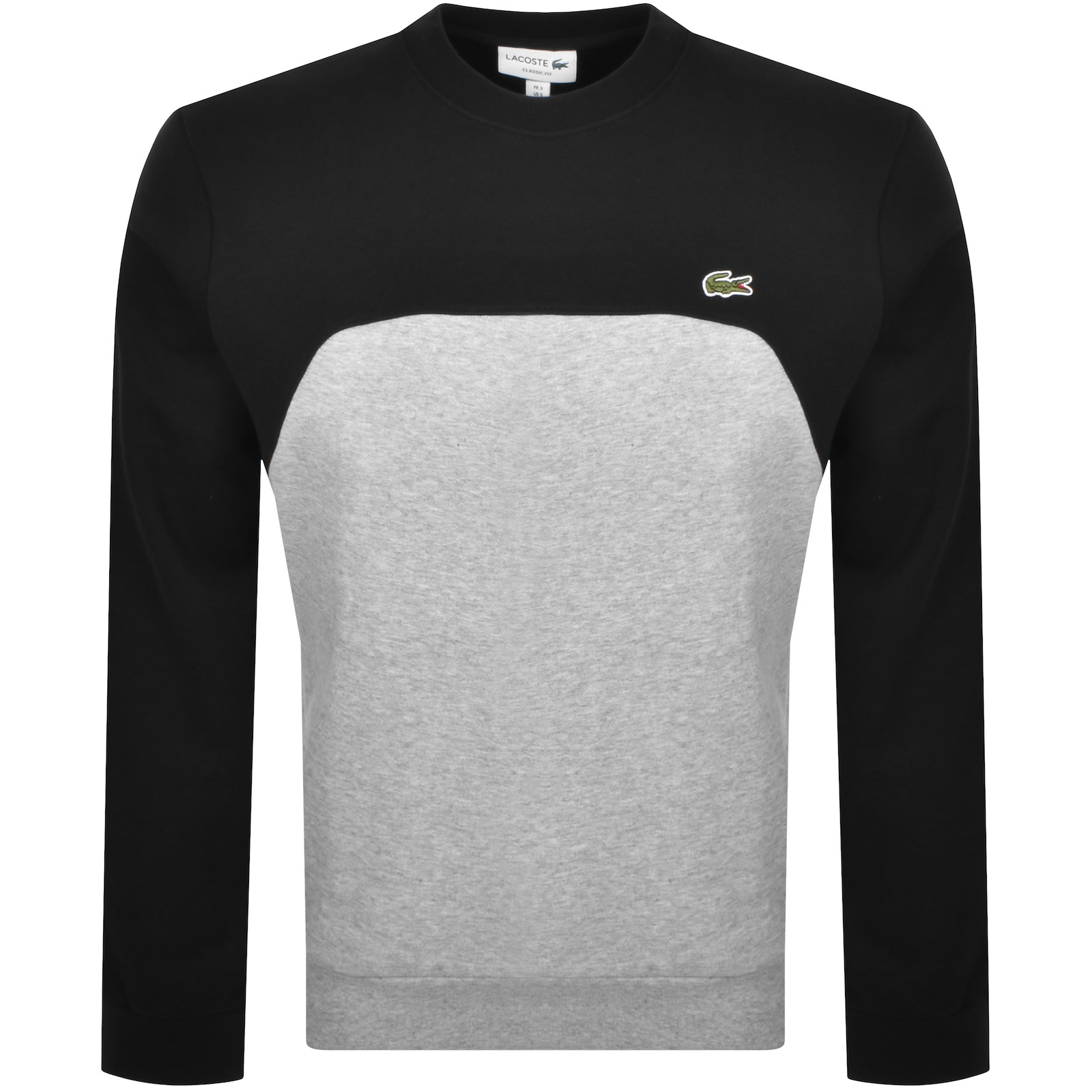 Lacoste Colour Block Sweatshirt Black In Black